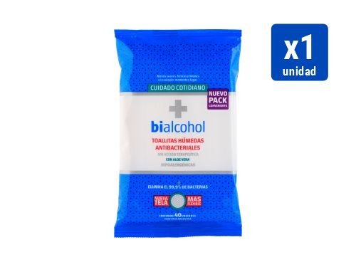 Toallitas Antibacteriales x 40un