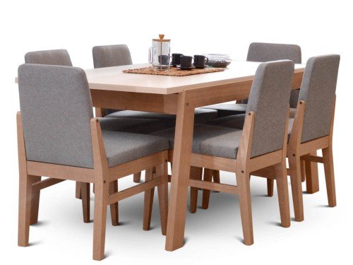 Juego de Comedor Bakú con 6 sillas Bakú Shot Espácity