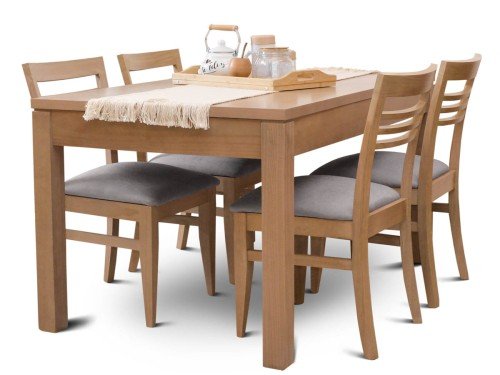 Juego de Comedor Euro con 4 sillas Murano Sunny Espácity