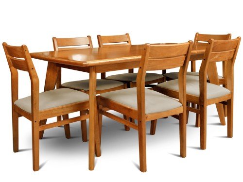 Juego de Comedor Nórdico Docta con 6 sillas Espácity