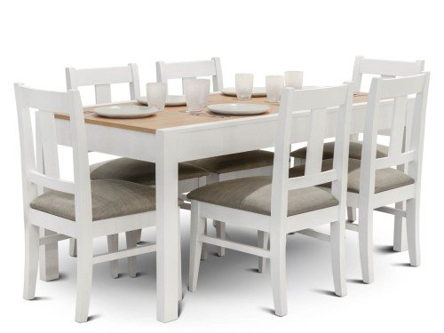 Juego de Comedor Xanaes con 6 Sillas Euro Aspen Espácity