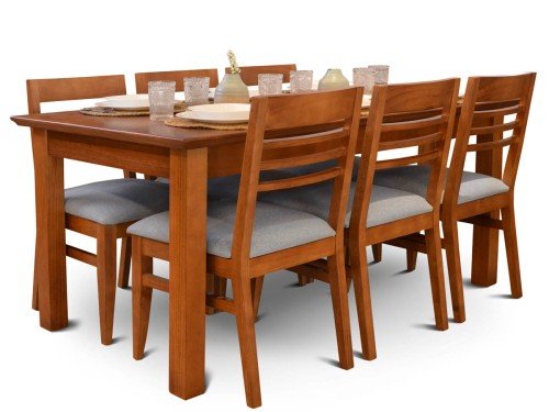 Juego de Comedor Tradición con 6 Sillas Konci Shot Espácity