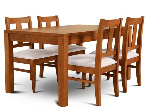 Juego de Comedor Euro Rectangular con 4 Sillas Euro Shot Espácity