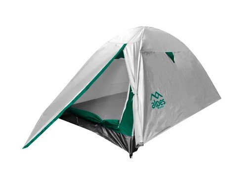 Carpa Aluminizada Iguazú 2 Personas 210x120x100 Cm Verde Alpes
