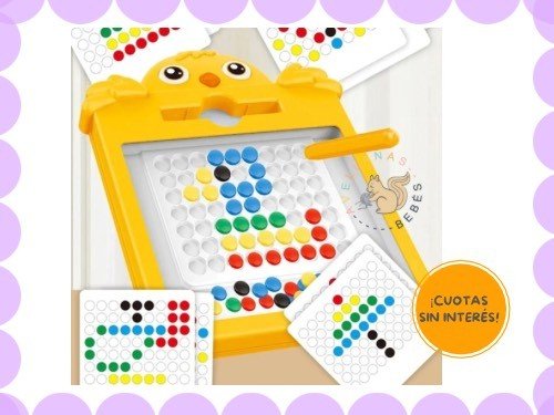 Pizarra magnetica didactica juego iman tarjetas