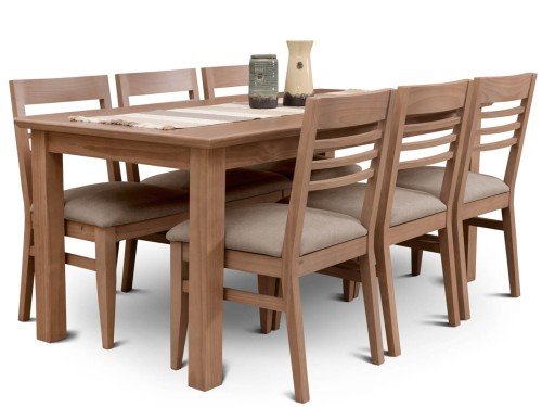 Juego de Comedor Tradición Extensible con 6 Sillas Konci Sunny