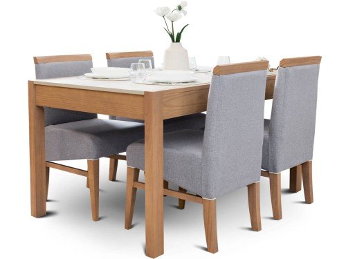 Juego de Comedor Xanaes con 4 Sillas Xanaes Shot Espácity