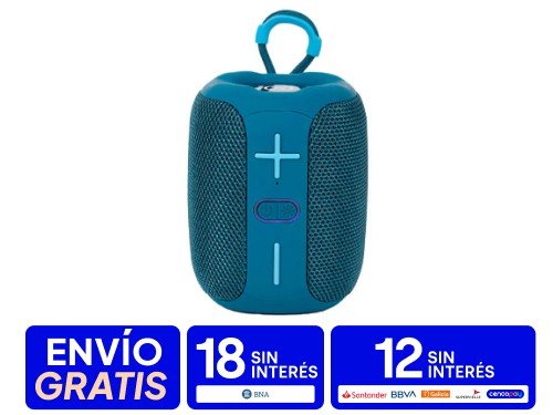 Parlante Portatil Bluetooth  Sign Azul Nex