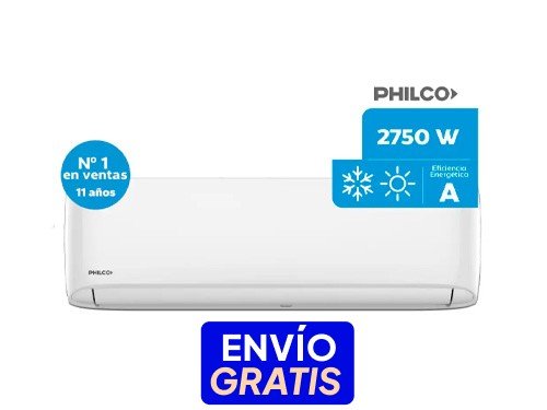 Aire Acondicionado Frío/Calor 2150 Frigorías Phs25ha4cn Philco