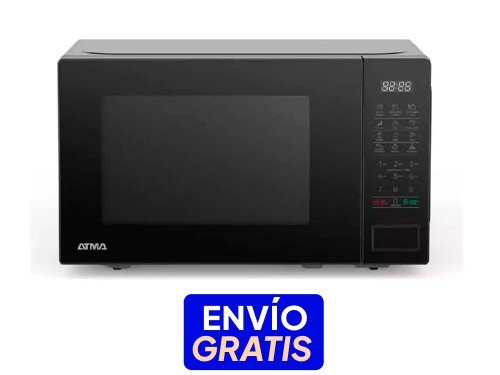 Microondas Digital Negro 20 Lts Atma