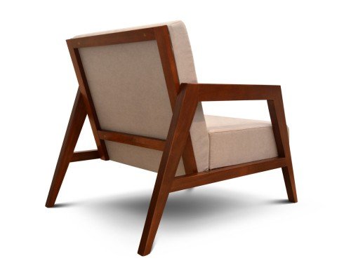 Sillón 1 Cuerpo Oslo Madera Tapizado Sunny Antimanchas
