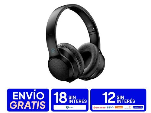 Auriculares Bluetooth On Ear Negro Nex