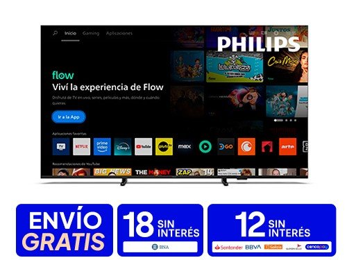 Smart Tv 65" Ambilight Y Titan Os 4K Philips