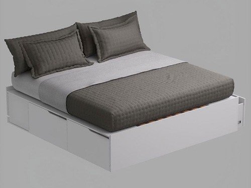 Cama Box Extensible 200 cm EMC Blanco