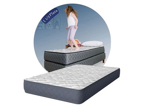 Colchon 1 Plaza Y Media Espuma Alta Densidad Classic Emma Estelar