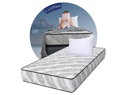 Colchon 1 Plaza Y Media Espuma Estelar 100X190 + 1 Almohada de Regalo