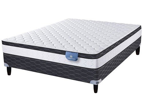 Sommier y Colchón de Resortes 2 Plazas Serta Nixa 130x190