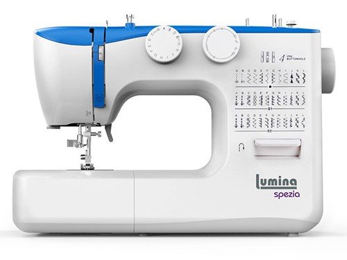 Máquina De Coser Recta Lumina Spezia Azul 36 Diseños De Puntada