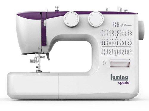 Máquina De Coser Recta Lumina Spezia Uva 36 Diseños De Puntada