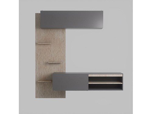 Rack Flotante para TV EMC Báltico y Gris Grafito