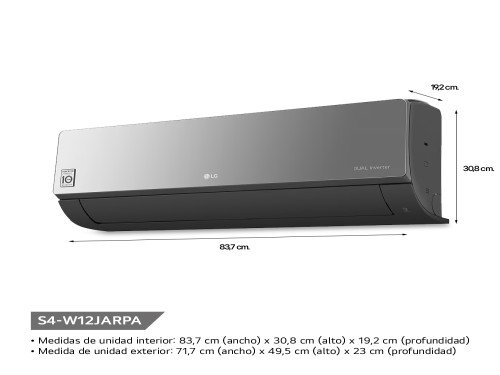 Aire Acondicionado LG ARTCOOL 3517 W │Dual Inverter │ThinQ WIFI
