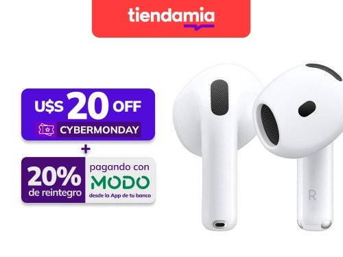 Apple Auriculares inalámbricos AirPods 4, auriculares Bluetooth