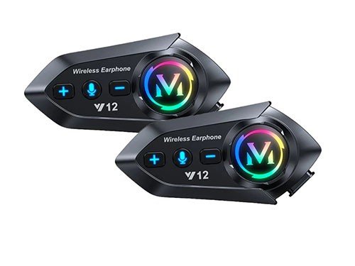 Pack x2 auriculares moto bluetooth Motolink Y12 impermeable radio FM