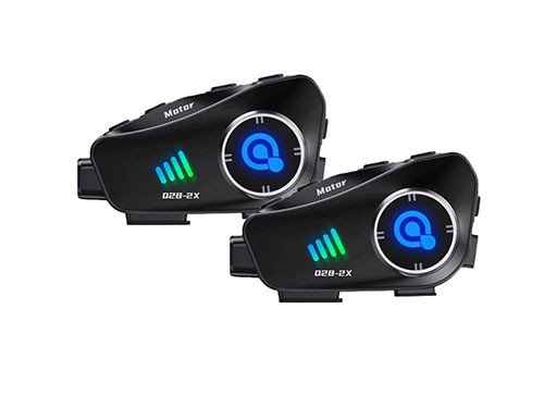 Pack x2 intercomunicadores moto bluetooth Motolink Q28-2X camara video