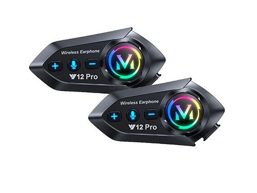 Pack x2 intercomunicadores moto bluetooth Motolink Y12 PRO Music share