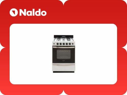 Cocina Whirlpool 56Cm Wfb57Dw Blanca Mg Luz