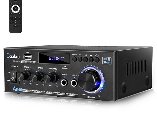 Inicio Amplificador de audio estéreo Daakro AK45 300W Bluetooth 5.0