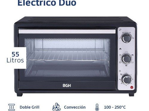 Horno Eléctrico Bgh 55 Litros DUO Bhe55m23n