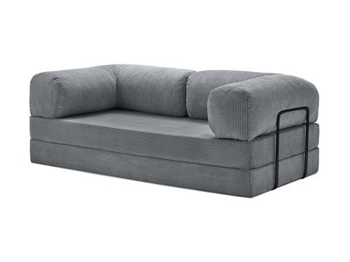 Sillón Cama Sofa Teddy By Purple 3 Cuerpos 100x200x40 Gris Oscuro