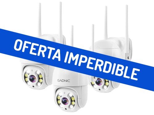 Cámaras de Seguridad Gadnic DM200W 128GB Full HD Wifi IP 3 unidades