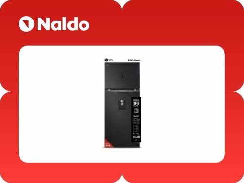 Heladera LG 383l Inverter Vt40apm Negra No Frost