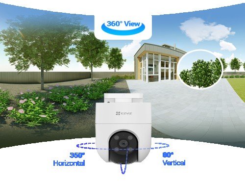 Camara de Seguridad Wifi Domo Color Full HD Vista 360 - H8C - Ezviz