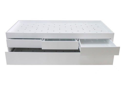 Cama triplex – nido con tres cajones y cama carro abajo laqueada