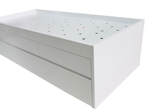 Cama triplex – nido con tres cajones y cama carro abajo laqueada