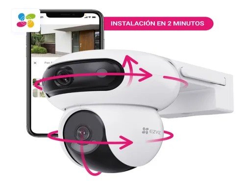 Cámara de Seguridad Domo Wifi H90 2k+ Doble Lente Motorizada - Ezviz