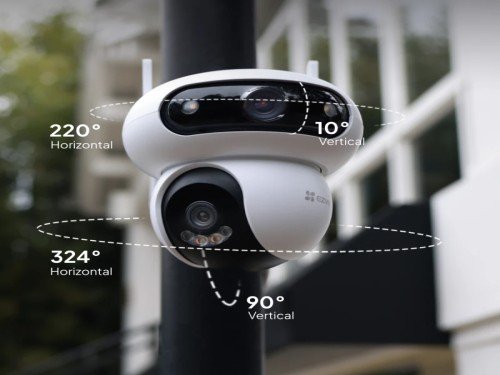 Cámara de Seguridad Domo Wifi H90 2k+ Doble Lente Motorizada - Ezviz