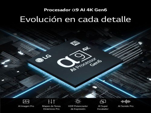 TV LG OLED evo AI 55" │ Procesador Alpha 9 6ta Gen con IA