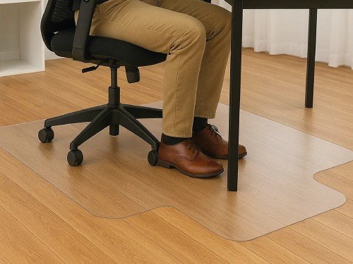 Protector De Pisos Pvc 90 X 120 Alfombra Bajo Escritorio