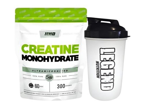 Creatina Monohidratada Star Nutrition 300 Gr Doypack Vaso Legend Nutri
