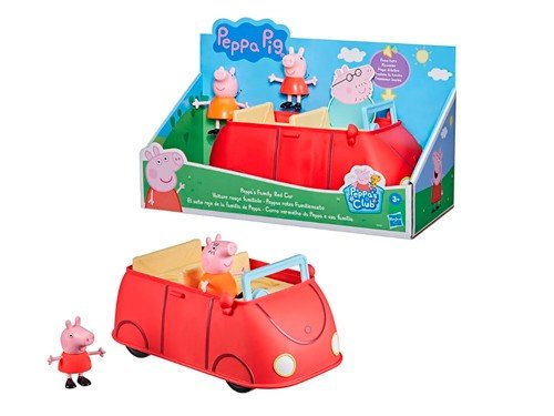 Hasbro Peppa Pig - Vehiculo 21cm. - El Auto Rojo de La Familia de Pepp