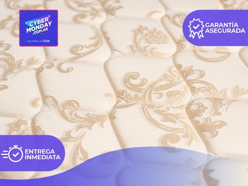 CONJUNTO SUEÑO DORADO 1 PLAZA + BASE 080 X 190 + 1 ALM. + 1 RESPALDAR