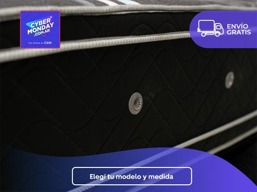 CONJUNTO INSIGNIA SUPER KING + BASE 200 X 200 + 2 ALM.