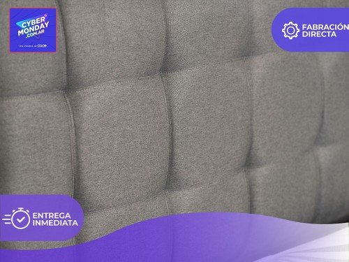 Respaldo con Costura Tela Rústica 140 cm (2 plazas)
