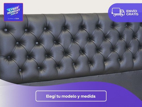 Respaldo Capitoné Tela Talampaya 160cm (queen)
