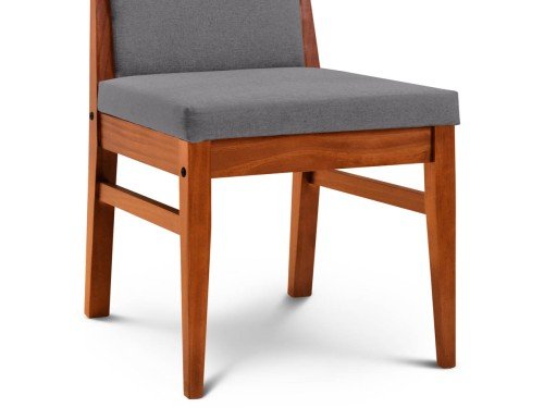 Silla de Comedor Madera Bakú Tapizado Shot Antimanchas