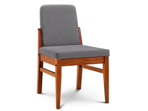 Silla de Comedor Madera Bakú Tapizado Shot Antimanchas